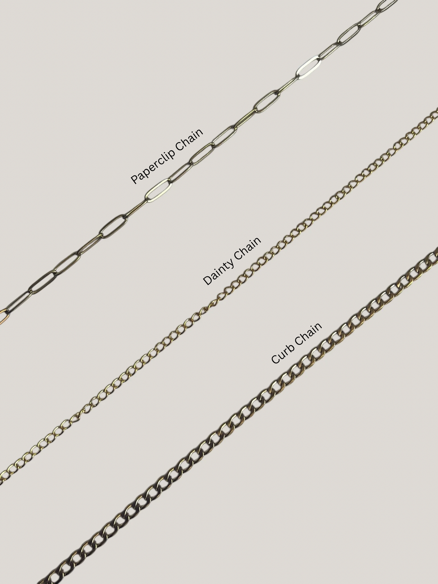 Personalised Gold Charm Necklace