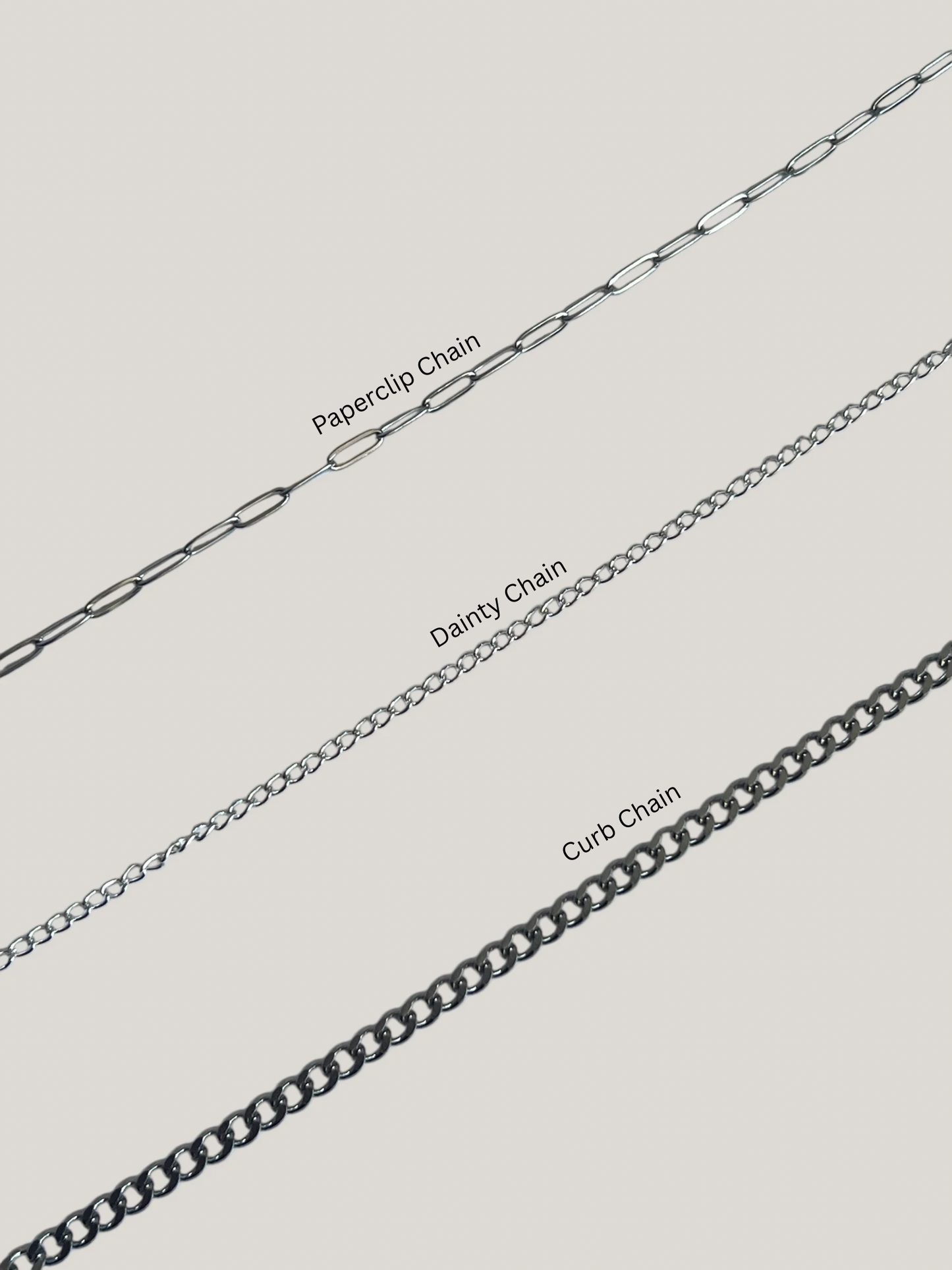 Personalised Silver Charm Necklace