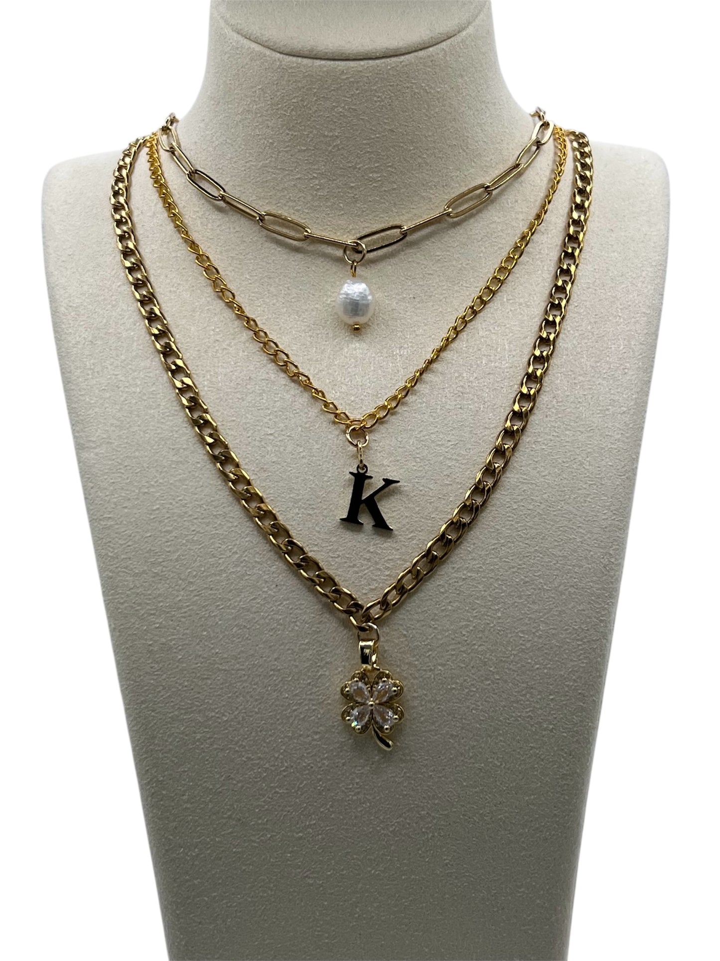 Personalised Gold Charm Necklace