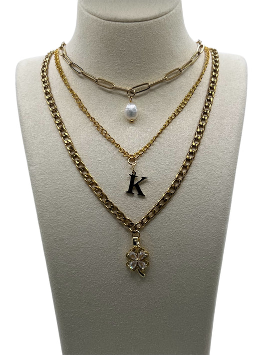 Personalised Gold Charm Necklace