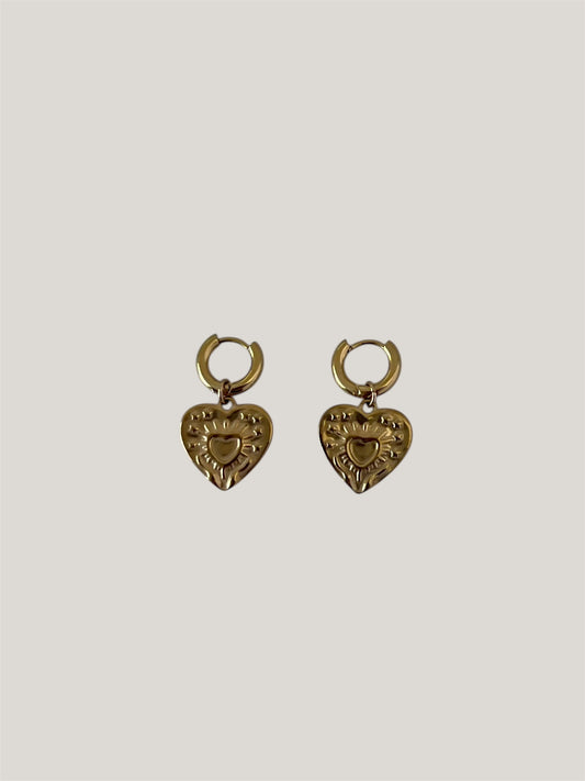 Personalised Gold Charm Earrings