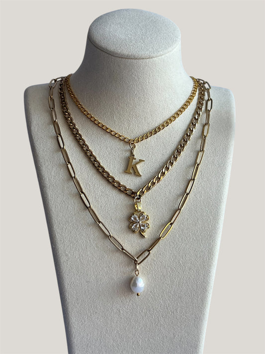 Personalised Gold Charm Necklace