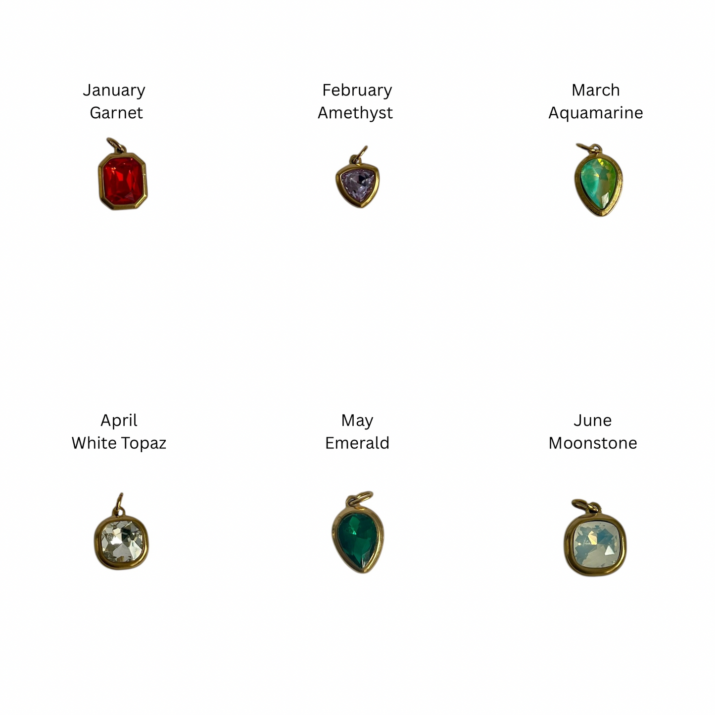 Gold Signature Stone Necklace