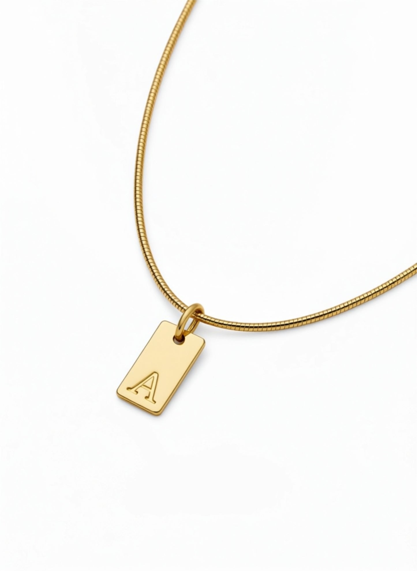 Initial Necklace Gold