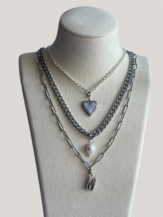 Personalised Silver Charm Necklace