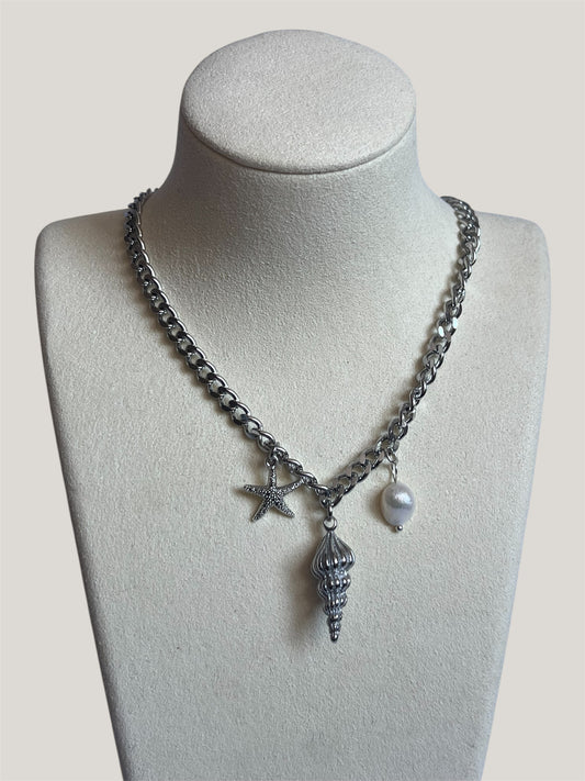 Personalised Silver Charm Necklace