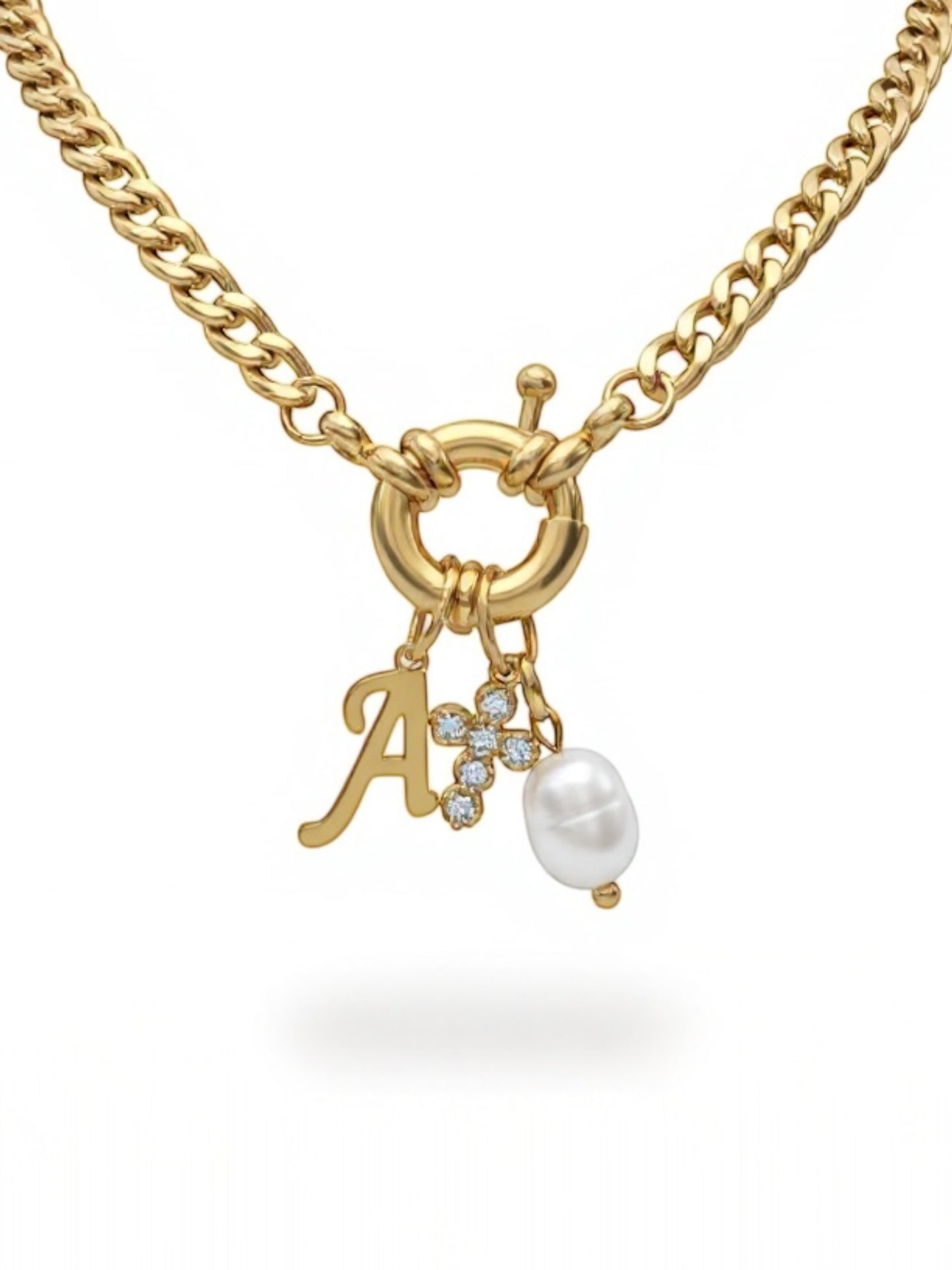 Personalised Charm Necklace Gold