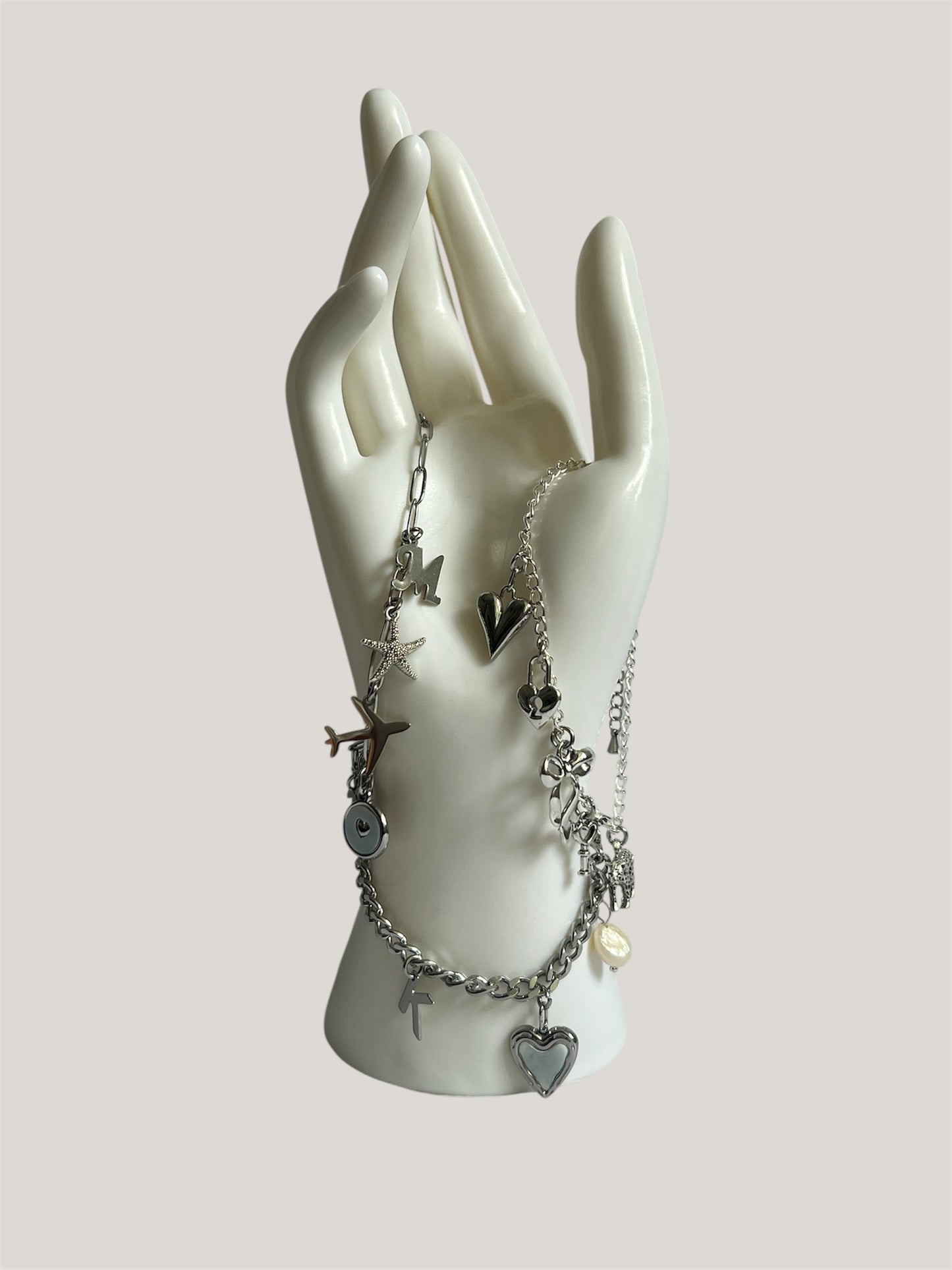 Personalised Silver Charm Bracelet