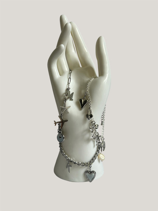 Personalised Silver Charm Bracelet